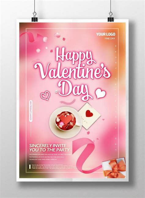 Valentines day flower shop promotion poster template image_picture free ...