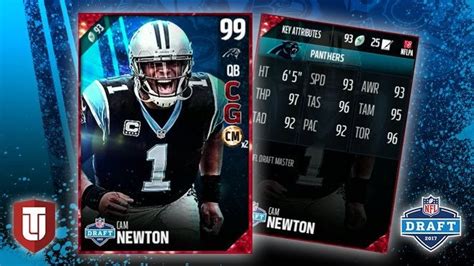 Draft Cam Newton stats : r/MaddenMobileForums