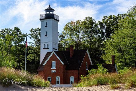 Presque Isle Lighthouse from Beach Photograph by Randy Bourque - Fine ...