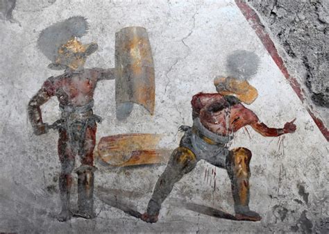 Pompeii: Stunning Fresco with Gladiators Fight Uncovered | ITALY Magazine