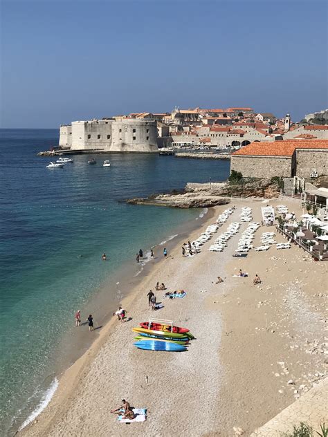 Banje beach Dubrovnik Dubrovnik, Beach, Water, Outdoor, Sky, Cities ...