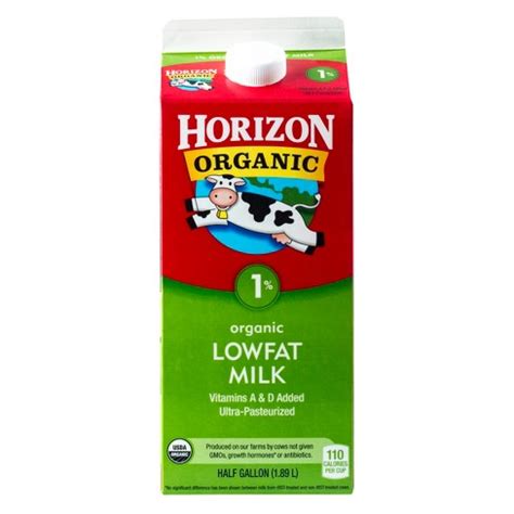 Horizon Organic 1% Milk - 0.5gal : Target