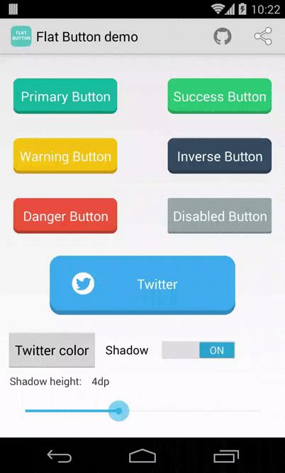 android flat button - Stack Overflow