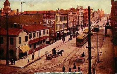 Logansport Indiana IN 1908 Broadway East Trolleys Antique Vintage ...