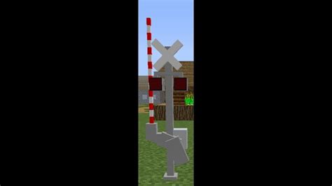 Minecraft Railroad Crossing Signal | Railroad, Minecraft