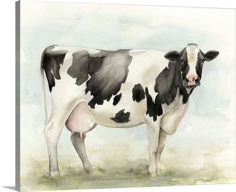 Watercolor Cow I Wall Art, Canvas Prints, Framed Prints, Wall Peels ...