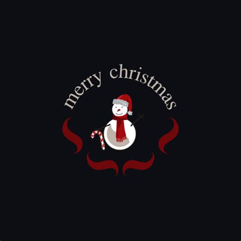 Merry christmas logo design vector free download