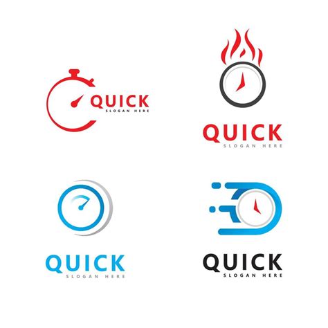 Quick Time logo vector template 7319765 Vector Art at Vecteezy