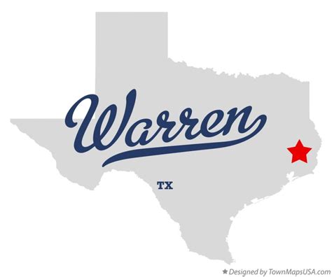 Map of Warren, TX, Texas