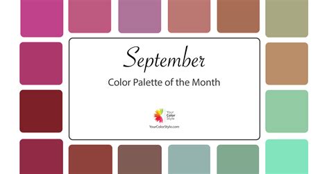 September Color Palette of the Month - 2023