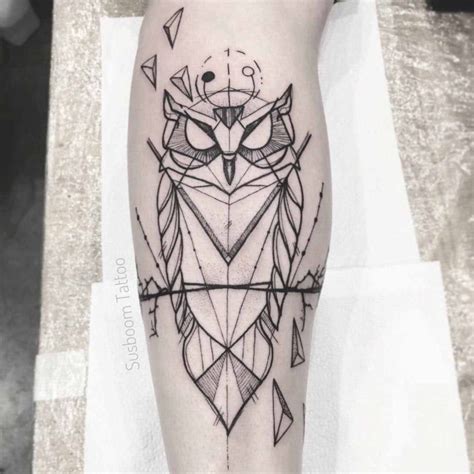 Owl Geometric Tattoo | Best Tattoo Ideas Gallery