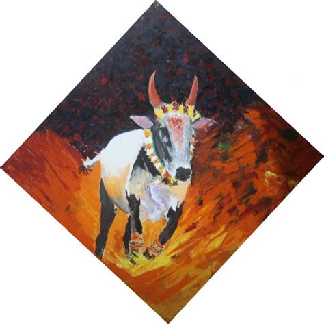 Jallikattu Painting at PaintingValley.com | Explore collection of ...