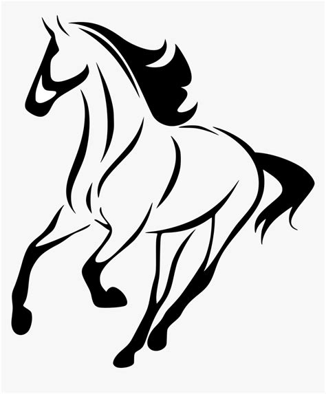 Horses Clip Library - Simple Running Horse Drawing, HD Png Download ...