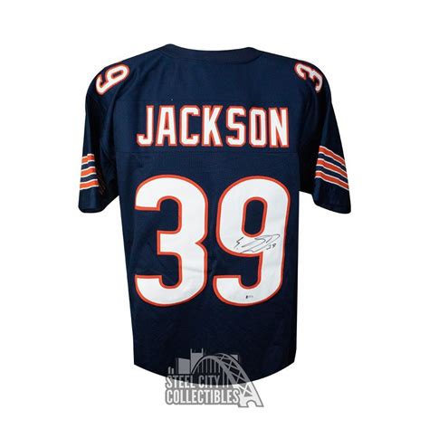 Eddie Jackson Autographed Chicago Custom Football Jersey - BAS COA ...