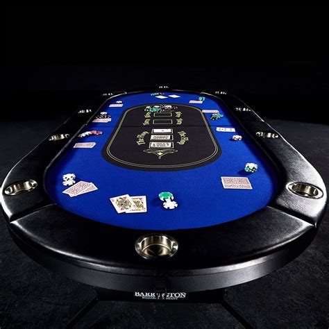 Texas Holdem Poker Table 10 Player Folding Blackjack Felt Built In ...