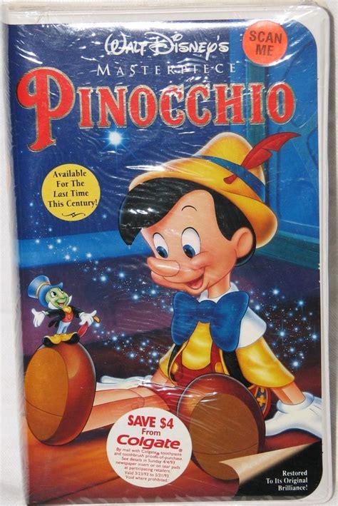 Pinocchio (VHS, 1993) for sale online | eBay | Walt disney, Vhs, Pinocchio