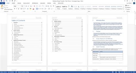 Database Design Document (MS Word Template + MS Excel Data Model) – Templates, Forms, Checklists ...