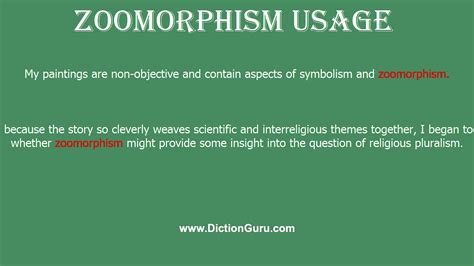 zoomorphism: How to pronounce zoomorphism with Phonetic and Examples ...