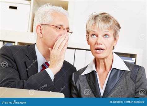 Business Man Whispering Secret into Stock Image - Image of chat, manager: 38206819