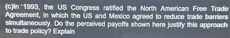 Solved Consider trade relations between the US and Mexico. | Chegg.com