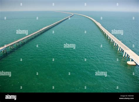 USA, Aerial photograph of the Chesapeake Bay Bridge Tunnel Stock Photo - Alamy