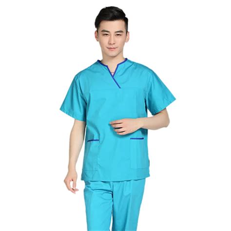 New Men Medical Scrub Sets Hospital Doctor Uniforms Dental Clinic ...