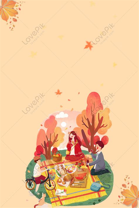 Autumn Festival Cartoon Background Download Free | Poster Background ...