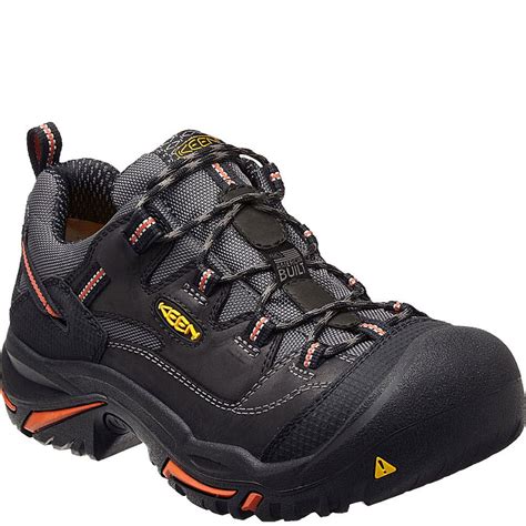 KEEN Utility Men's Braddock Low Safety Shoes - Black | elliottsboots