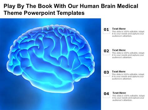 Play By The Book With Our Human Brain Medical Theme Powerpoint ...