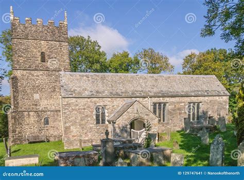 Rear View of the Church at Parracombe, Devon Stock Image - Image of grass, churchyard: 129747641