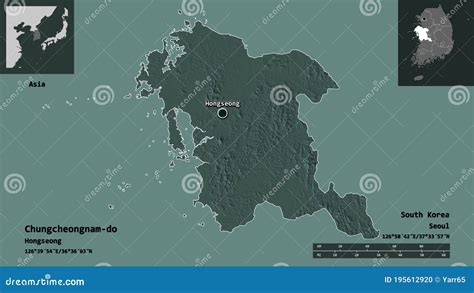 Chungcheongnam-do, Province of South Korea,. Previews. Administrative Stock Illustration ...