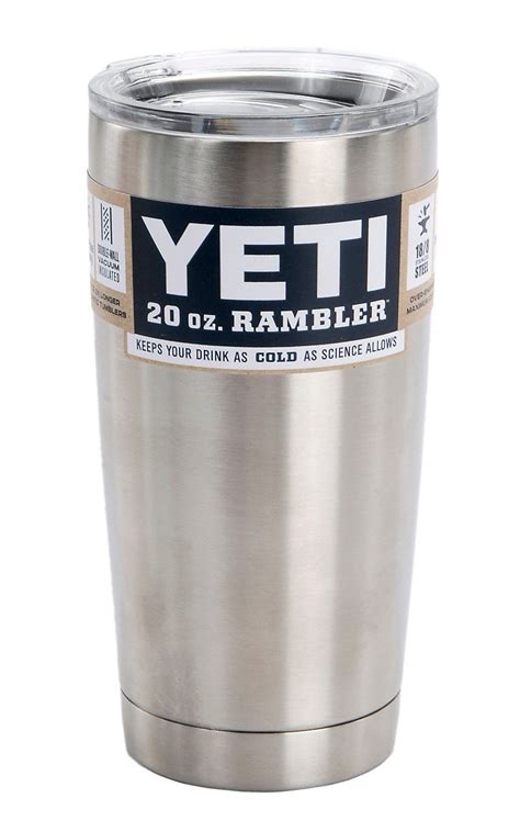 Yeti 20oz Stainless Steel Rambler Tumbler with Lid | Rambler tumbler ...