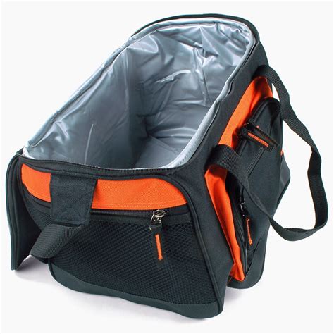 Insulated Lunch Bag Cooler Multiple Pockets Shoulder Strap Large ...