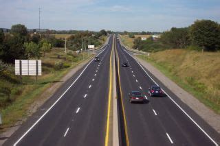 When a highway is divided into two roadways by a median or barrier: | US Drivers License Test ...