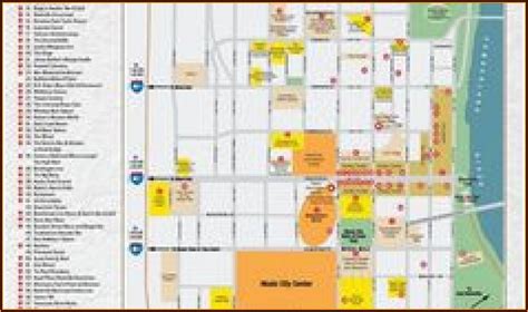 Map Of Downtown Nashville With Hotels And Attractions - map : Resume Examples #djVadbQYJk