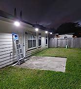 BAXIA TECHNOLOGY Solar Outdoor Lights Wireless Security Motion Sensor Outdoor Lights Solar ...