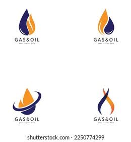 Oil Gas Logo Vector Stock Vector (Royalty Free) 2250774299 | Shutterstock