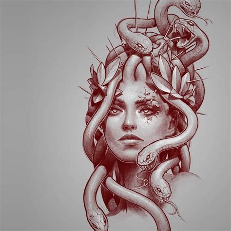 Tattoo Medusa Drawing