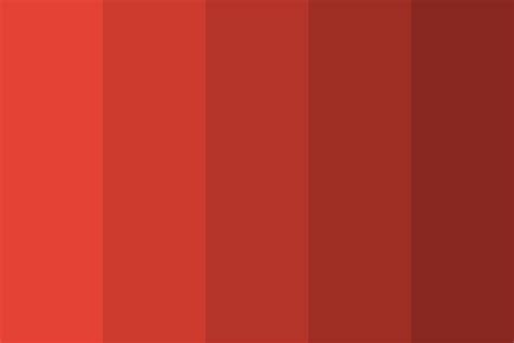 Chinese Vermillion Shade Palette Color Palette