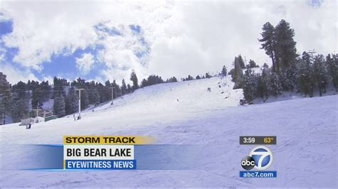 Storm brings snow, freezing rain, wind to mountains - ABC7 Los Angeles