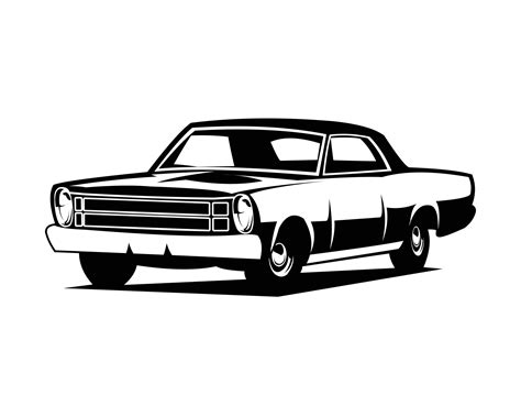 American Classic Car Silhouette Vector Design. Vintage Car Silhouette Vector Illustration. Best ...