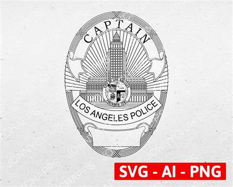 Los Angeles Police Department Law Enforcement Logo Digital Vector .ai ...