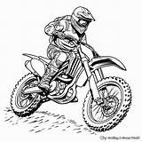 Dirt Bike Coloring Page sketch template