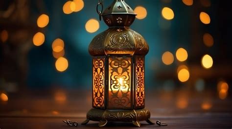 Premium AI Image | ramadan lantern HD 8K wallpaper Stock Photographic