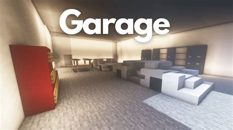 Minecraft: Modern Garage Tutorial - YouTube