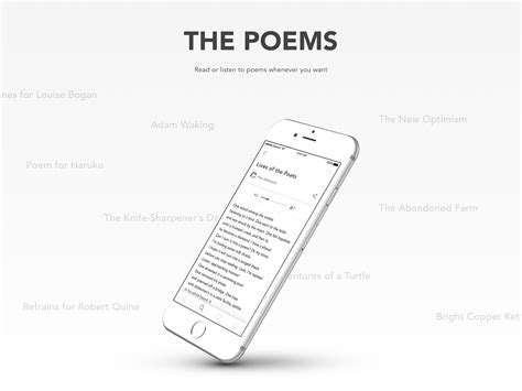 POETRY app on Behance