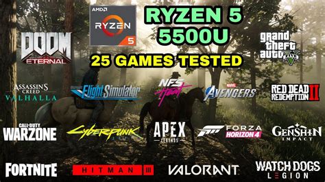 Ryzen 5 5500U Vega 7 Test in 25 Games in 2021 | HP 15S-EQ2040AU - YouTube