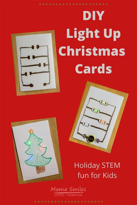 Light Up Christmas Card - a Fun Holiday STEM activity for kids