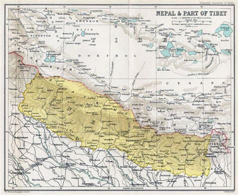 Very Old Map Of Nepal - Callie Veronike