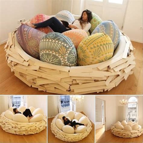 Wonderful Design of Giant Bird Nest Bed